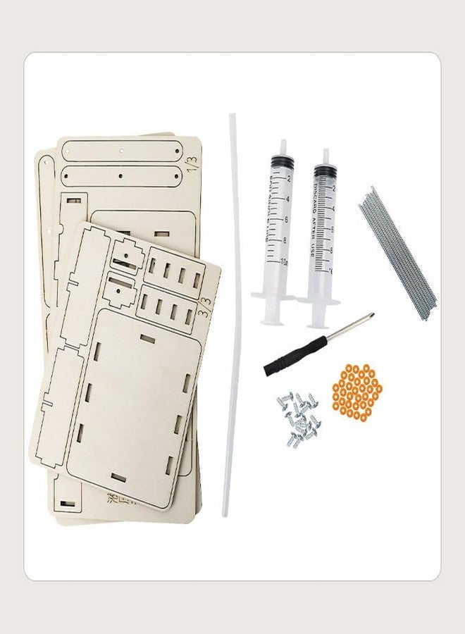 SAMVARDHAN Hydraulic Scissor Lift Model Kit - DIY Wooden Science Project with Syringe & Tube | Educational Physics Toy for Kids Learning, School Projects & Engineering Experiments - Image 3